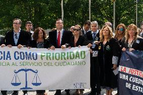 Lawyers Protest In Santander