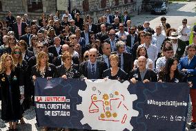 Lawyers Protest In Santander