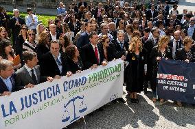 Lawyers Protest In Santander