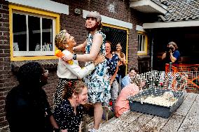 Queen Maxima Visit To Residential Area - Netherlands