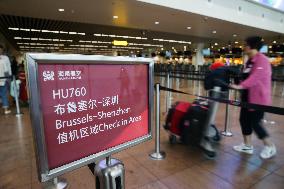 BELGIUM-BRUSSELS-CHINA-SHENZHEN-FLIGHT-RESUMPTION