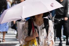 JAPAN-TOKYO-HOT WEATHER