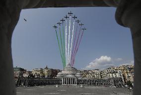 Frecce Tricolore Mark The Air Force Centenary - Naples