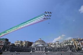 Frecce Tricolore Mark The Air Force Centenary - Naples