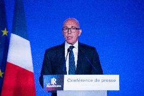Eric Ciotti Press Conference - Paris