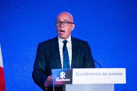 Eric Ciotti Press Conference - Paris