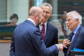 Jens Stoltenberg Of NATO At The European Council