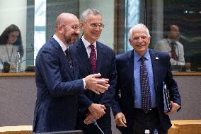 Jens Stoltenberg Of NATO At The European Council