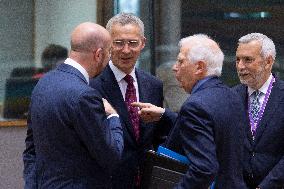 Jens Stoltenberg Of NATO At The European Council