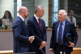 Jens Stoltenberg Of NATO At The European Council