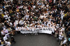 Commemoration march for Nahel - Nanterre