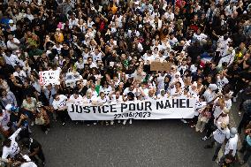 Commemoration march for Nahel - Nanterre