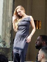 Jennifer Lawrence Films A Dior Commercial - NYC