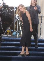 Jennifer Lawrence Films A Dior Commercial - NYC