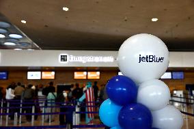 Jetblue Airbus A321 Neo Transatlantic Flight Inauguration - Paris