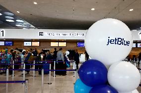 Jetblue Airbus A321 Neo Transatlantic Flight Inauguration - Paris