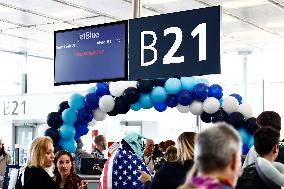 Jetblue Airbus A321 Neo Transatlantic Flight Inauguration - Paris