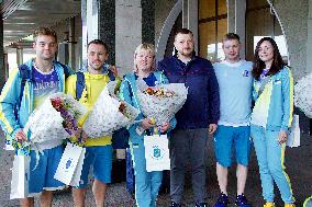 Champions Danylo Konovalov and Oleh Kolodii arrive from 2023 European Games