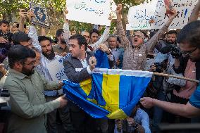 Iran-Protest Against Koran Burning In The Sweden