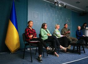 Swedish Environmental Activist Greta Thunberg Visits Kyiv To Take Part In An International Working Group For Environmental Crime