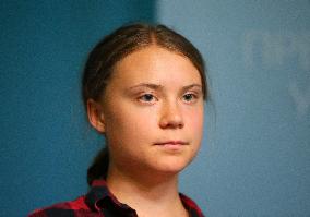 Swedish Environmental Activist Greta Thunberg Visits Kyiv To Take Part In An International Working Group For Environmental Crime