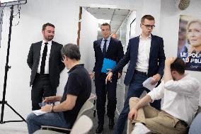 Jordan Bardella gives a press conference - Paris