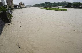 Torrential rain in Japan