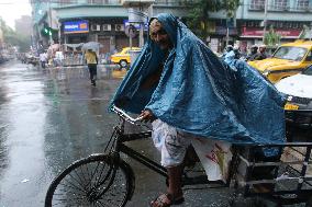 Heavy Rain In Kolkata, India