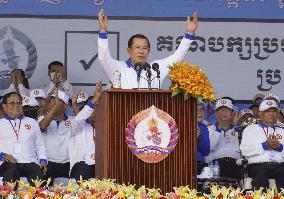 Campaigning for general election in Cambodia