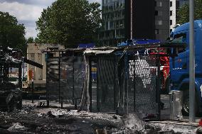 FRANCE-AUBERVILLIERS-FATAL SHOOTING OF A TEEN-PROTEST-VIOLENCE-AFTERMATH