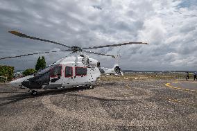 Fire Fighting Helicocpter Base In Marignane Near Marseille