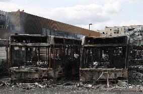 FRANCE-AUBERVILLIERS-FATAL SHOOTING OF A TEEN-PROTEST-VIOLENCE-AFTERMATH