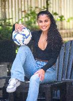 Australian Professional Soccer Player Jacynta Galabadaarachchi In Sri Lanka