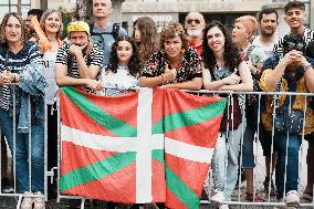 Ambiance in Bilbao, before the first stage of the Tour de France