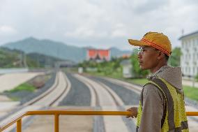 LAOS-LUANG PRABANG-CHINA-LAOS RAILWAY-LAO ENGINEER