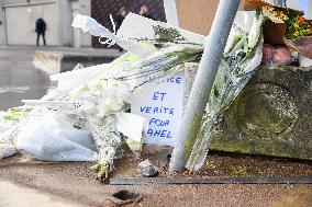 Tribute to the teenager killed near place Nelson Mandela - Nanterre