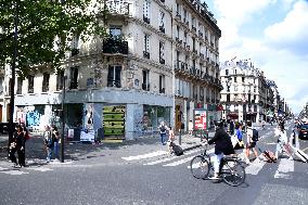 Closed Retails Stores In Paris Due To Bad Economic Situation