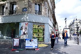 Closed Retails Stores In Paris Due To Bad Economic Situation