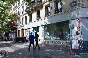 Closed Retails Stores In Paris Due To Bad Economic Situation