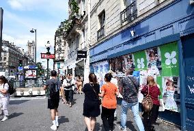 Closed Retails Stores In Paris Due To Bad Economic Situation