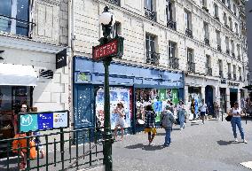 Closed Retails Stores In Paris Due To Bad Economic Situation