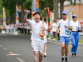 (SP)CHINA-SICHUAN-CHENGDU-WORLD UNIVERSITY GAMES-TORCH RELAY(CN)