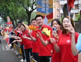 (SP)CHINA-SICHUAN-CHENGDU-WORLD UNIVERSITY GAMES-TORCH RELAY(CN)