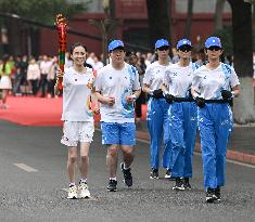 (SP)CHINA-SICHUAN-CHENGDU-WORLD UNIVERSITY GAMES-TORCH RELAY(CN)