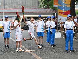 (SP)CHINA-SICHUAN-CHENGDU-WORLD UNIVERSITY GAMES-TORCH RELAY(CN)