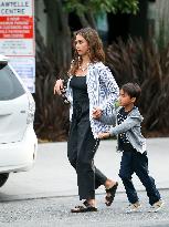 Jessica Alba And Family Out In LA