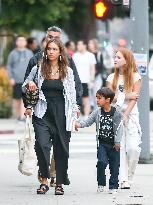 Jessica Alba And Family Out In LA