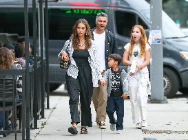 Jessica Alba And Family Out In LA