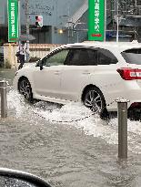 Heavy rain in southwestern Japan