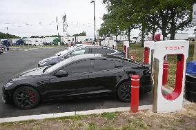 Tesla charging station
